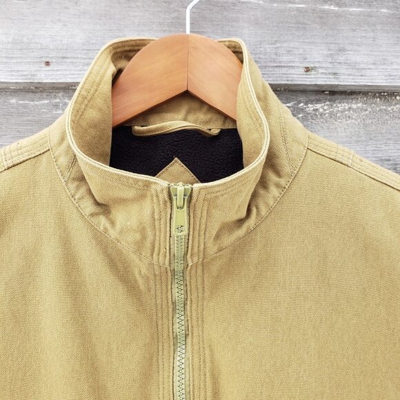 KAVU men's vest, heavy cotton canvas with fleece lining, men's M vintage style - Picture 4 of 6